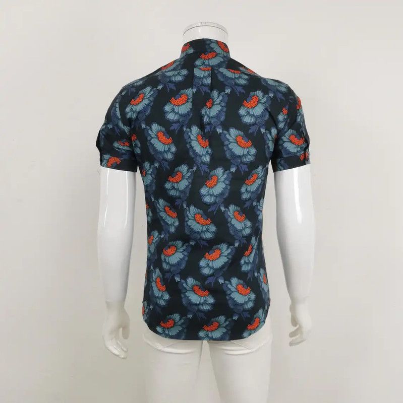 Alexander McQueen Alexander McQueen Cotton Floral Short Sleeve Shirt 0089 Size US L / EU 52-54 / 3 - 2 Thumbnail