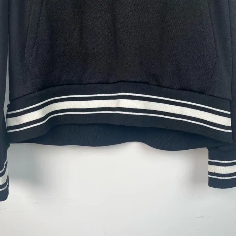 Alexander McQueen Alexander McQUEEN Black Striped Logo Hoodie 0089 Size US XL / EU 56 / 4 - 5 Thumbnail
