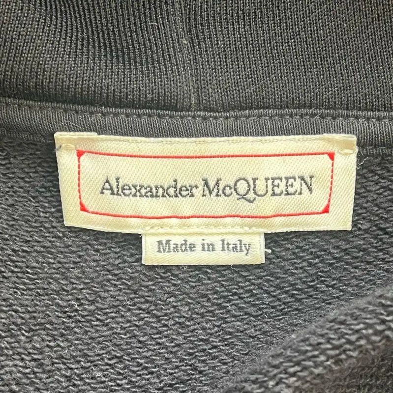 Alexander McQueen Alexander McQUEEN Black Striped Logo Hoodie 0089 Size US XL / EU 56 / 4 - 7 Thumbnail