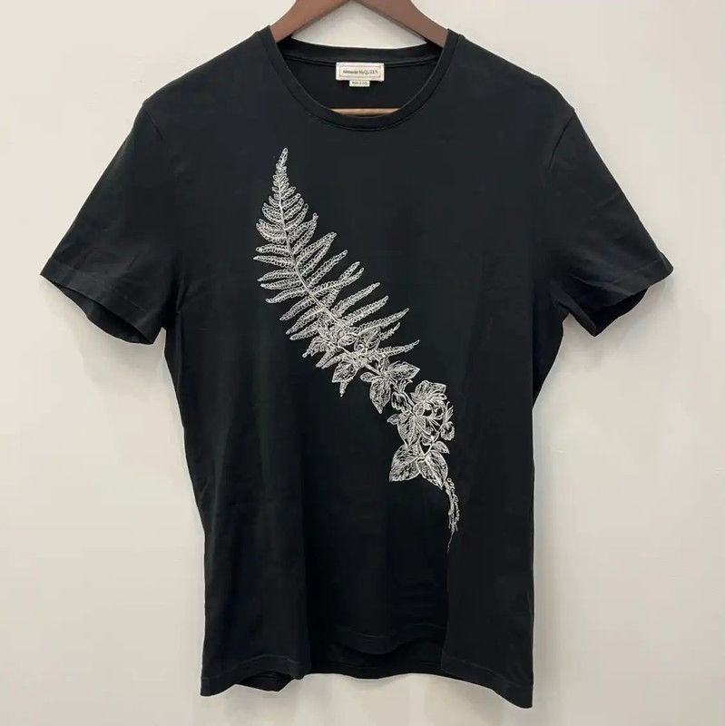 Alexander McQueen Alexander McQueen Men's Black Cotton T-Shirt 0089 Size US M / EU 48-50 / 2 - 5 Thumbnail