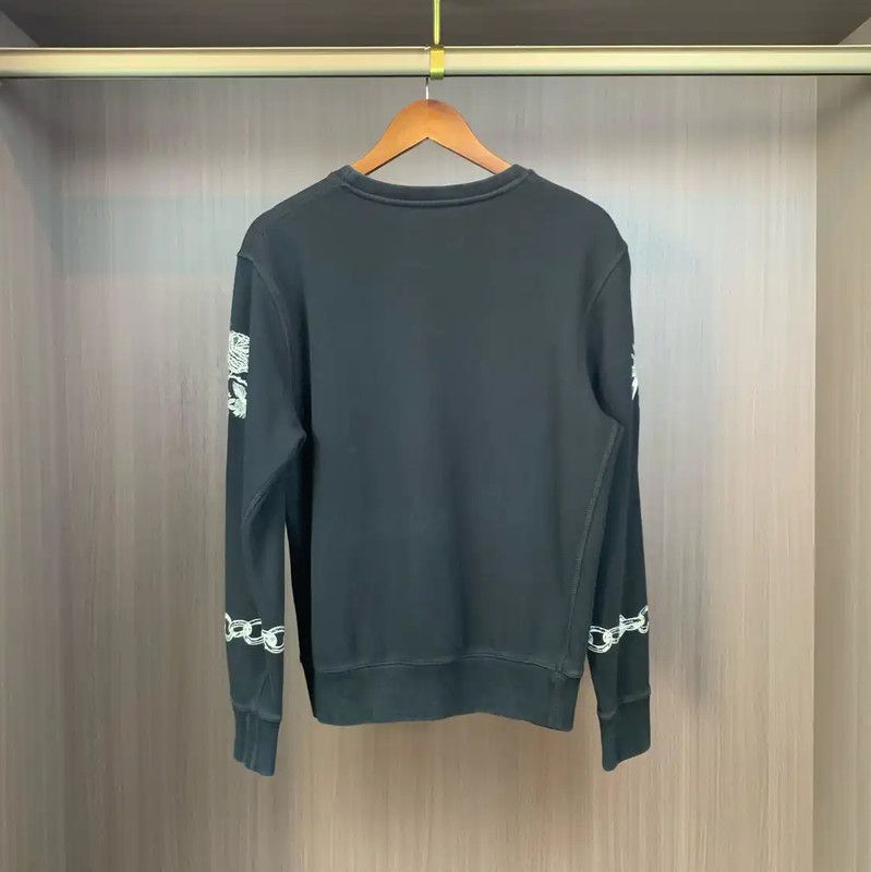 Alexander McQueen Alexander McQueen Black Cotton Graphic Sweatshirt 0089 Size US L / EU 52-54 / 3 - 2 Thumbnail