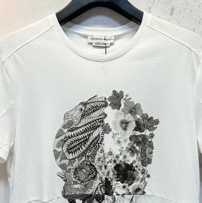 Alexander McQueen Alexander McQueen Men's Skull Print Summer T-Shirt 0089 Size US S / EU 44-46 / 1 - 4 Thumbnail