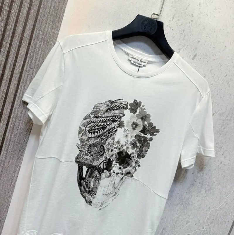 Alexander McQueen Alexander McQueen Men's Skull Print Summer T-Shirt 0089 Size US S / EU 44-46 / 1 - 8 Thumbnail