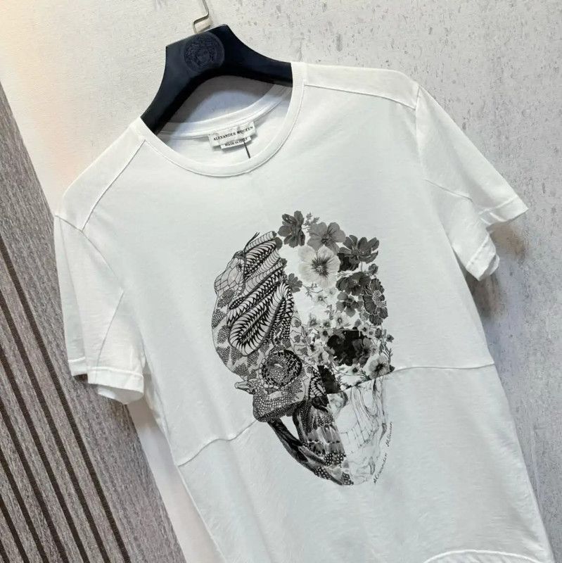 Alexander McQueen Alexander McQueen Men's Skull Print Summer T-Shirt 0089 Size US S / EU 44-46 / 1 - 7 Thumbnail