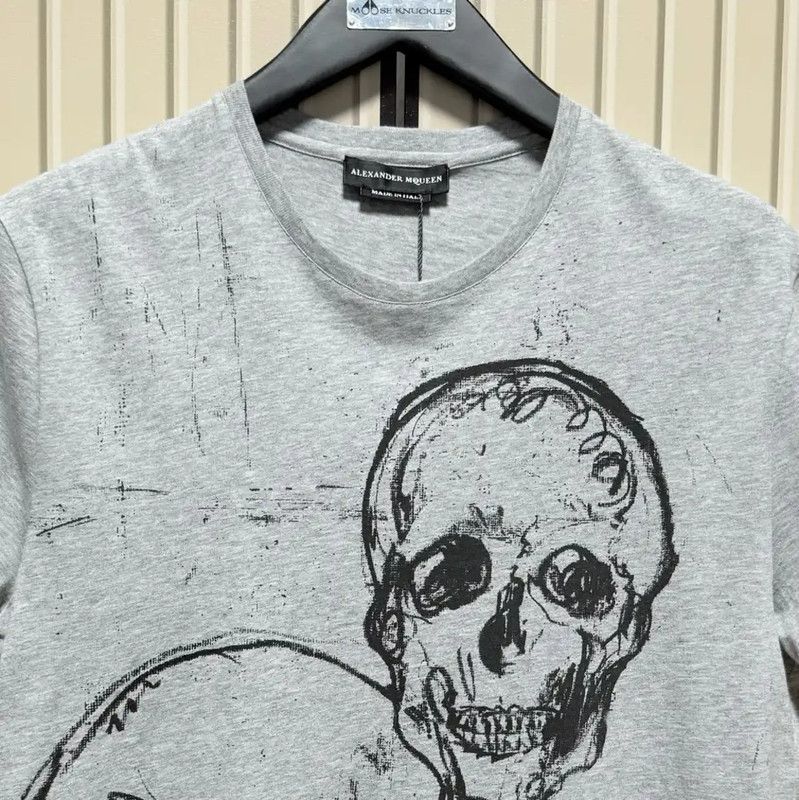 Alexander McQueen Alexander McQueen Men's Logo Skull T-Shirt 0089 Size US S / EU 44-46 / 1 - 4 Thumbnail