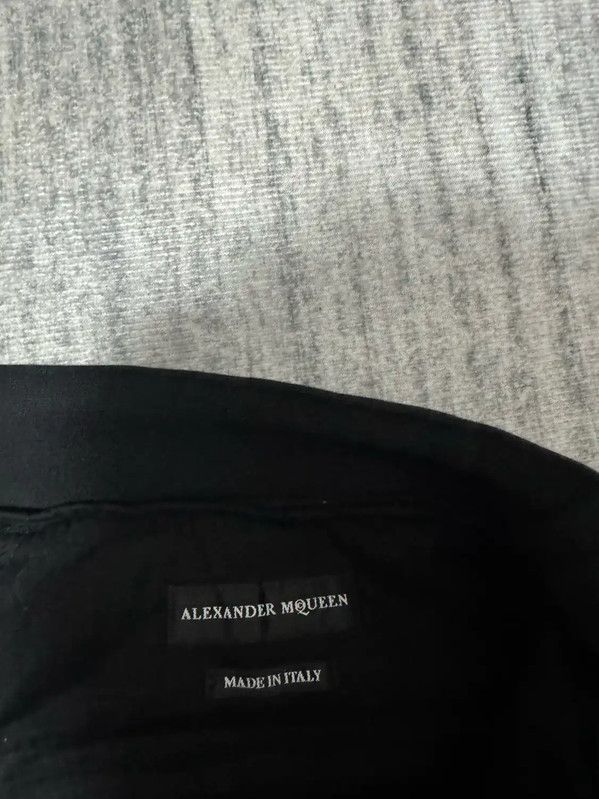 Alexander McQueen Alexander McQueen Black Cotton Embroidered Casual Pants 0089 Size US 38 / EU 54 - 3 Thumbnail