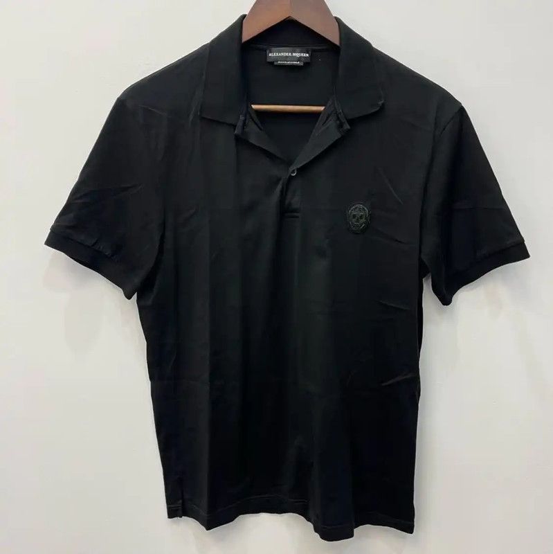 Alexander McQueen Alexander McQueen Black Cotton Summer Polo Shirt 0089 Size US S / EU 44-46 / 1 - 3 Thumbnail