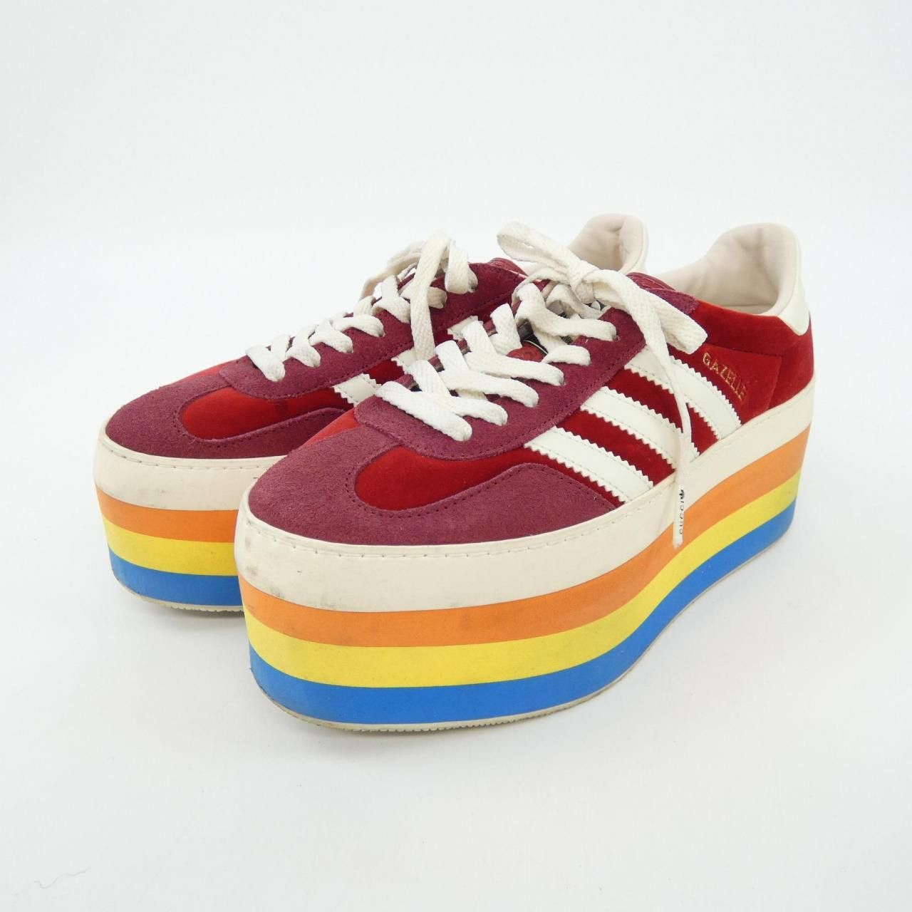 Gucci Gucci Gucci Sneakers Leather Shoes 707871 9STU0 DUTY FREE for USA Size ONE SIZE - 3 Thumbnail