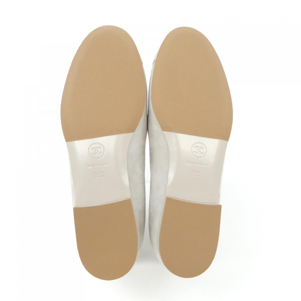 Chanel Chanel Chanel Ballerina Suede Calfskin Flats Suede Shoes G45494B15867 DUTY FREE for USA Size ONE SIZE - 4 Thumbnail