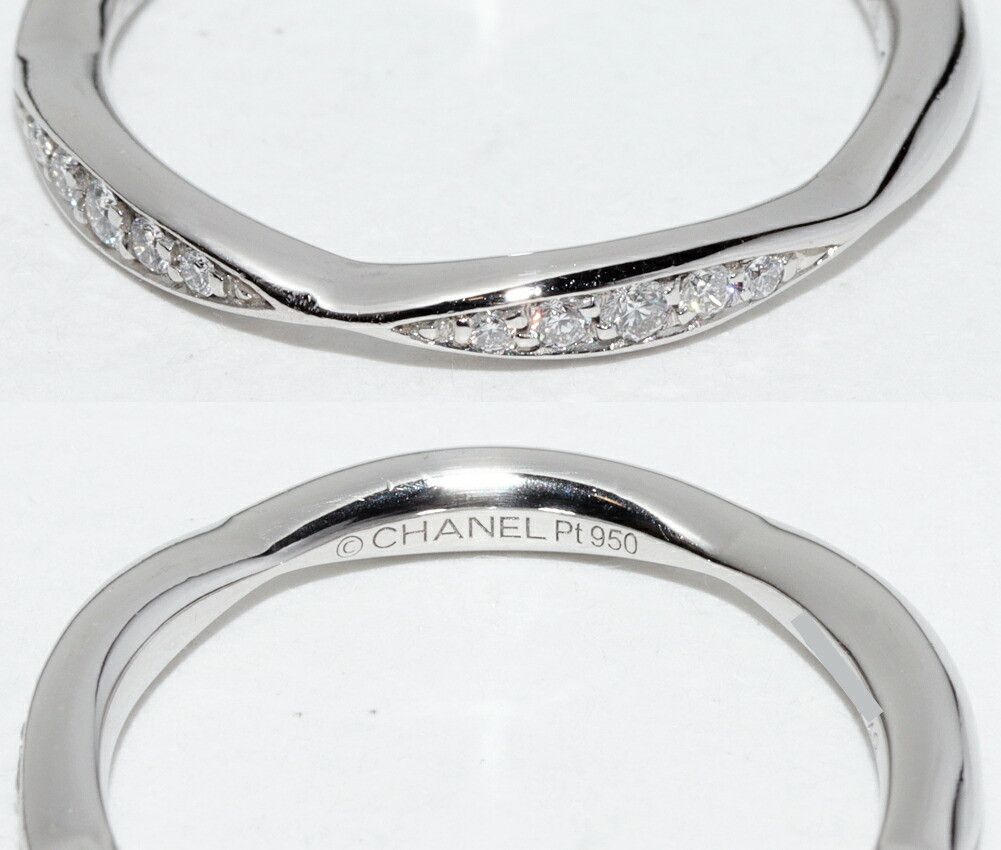 Chanel Chanel Chanel Camelia Pt950 Diamond Ring Size 8 Metal Ring J10835 DUTY FREE for USA Size ONE SIZE - 5 Thumbnail