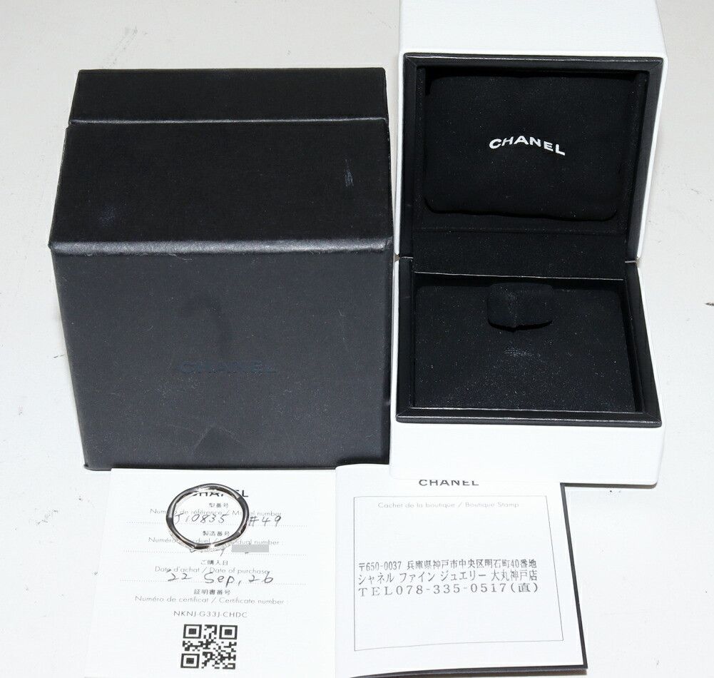 Chanel Chanel Chanel Camelia Pt950 Diamond Ring Size 8 Metal Ring J10835 DUTY FREE for USA Size ONE SIZE - 3 Thumbnail