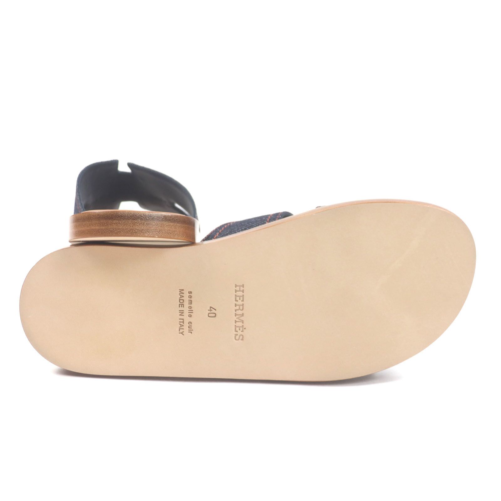Hermes Hermes Hermes Shipre Denim Sandals Denim Shoes DUTY FREE for USA Size ONE SIZE - 5 Thumbnail