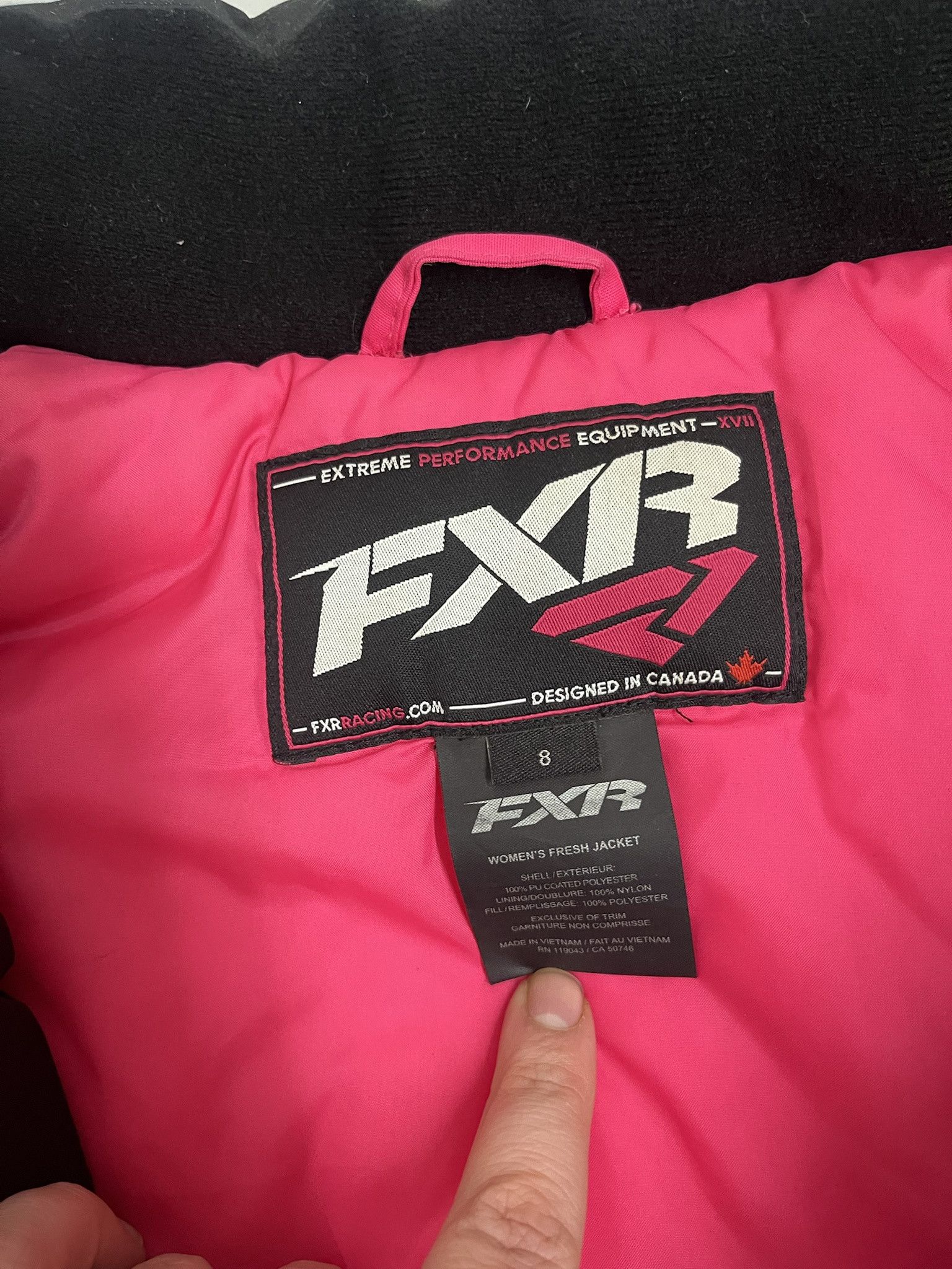 Vintage Vitnage FXR Pink Snow Jacket Magnietic Close Womens Coat Size XS Size US S / EU 44-46 / 1 - 2 Thumbnail