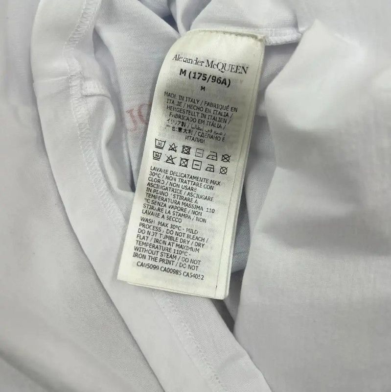 Alexander McQueen Alexander McQueen Men's Short Sleeve Cotton T-Shirt 0089 Size US XL / EU 56 / 4 - 7 Thumbnail