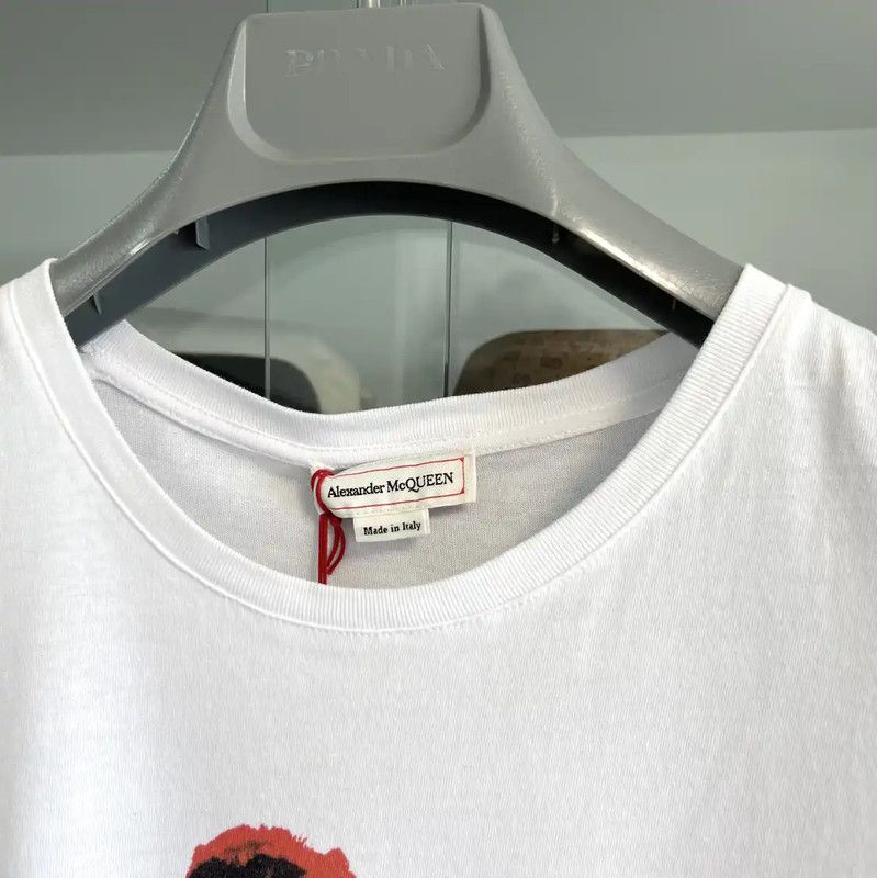 Alexander McQueen Alexander McQueen White Cotton Skull Graphic Tee 0089 Size US S / EU 44-46 / 1 - 4 Thumbnail