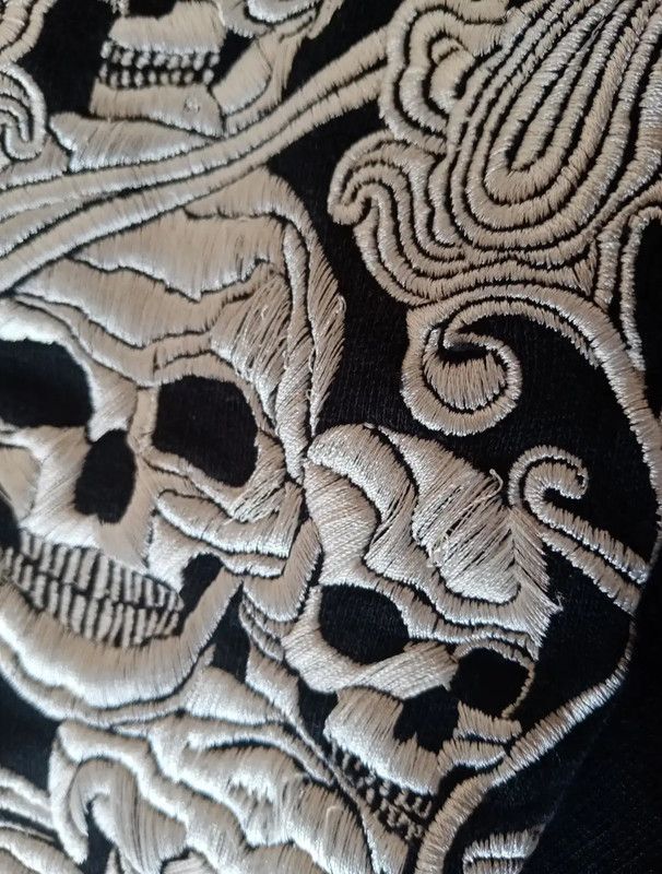 Alexander McQueen Alexander McQueen Black Cotton Embroidered Hoodie 0089 Size US M / EU 48-50 / 2 - 6 Thumbnail