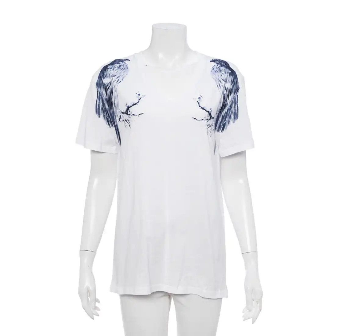 Alexander McQueen Alexander McQueen Short Sleeve White Graphic T-Shirt 0089 Size US S / EU 44-46 / 1 - 7 Thumbnail