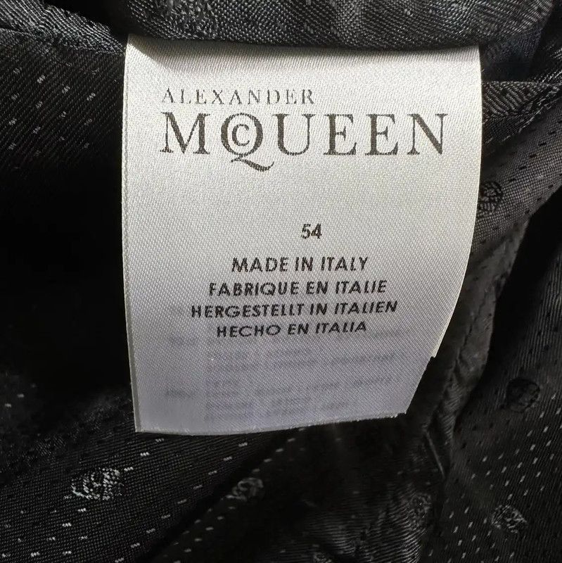 Alexander McQueen Alexander McQueen XL Navy Wool Men's Coat 0089 Size US XL / EU 56 / 4 - 5 Thumbnail