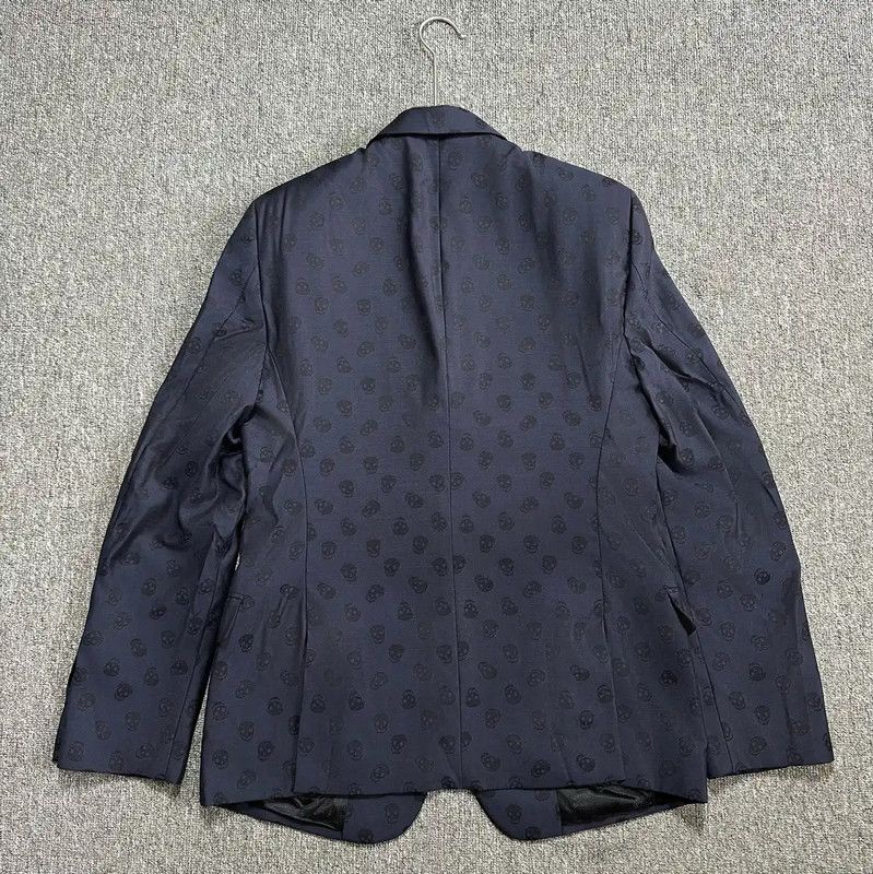 Alexander McQueen Alexander McQueen XL Navy Wool Men's Coat 0089 Size US XL / EU 56 / 4 - 2 Thumbnail
