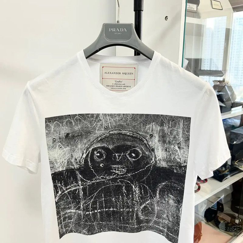 Alexander McQueen Alexander McQueen Summer Cotton Graphic T-Shirt 0089 Size US S / EU 44-46 / 1 - 2 Thumbnail