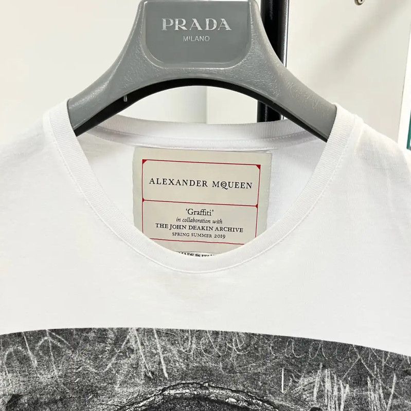 Alexander McQueen Alexander McQueen Summer Cotton Graphic T-Shirt 0089 Size US S / EU 44-46 / 1 - 5 Thumbnail