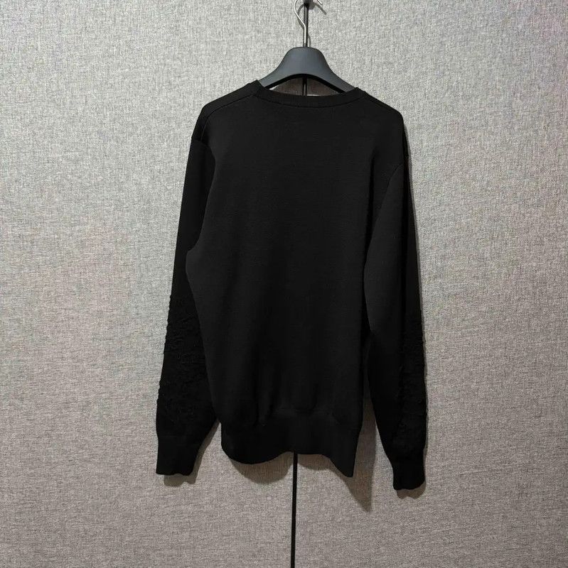 Alexander McQueen Alexander McQueen Black Wool Embroidered Logo Sweater 0089 Size US M / EU 48-50 / 2 - 2 Thumbnail