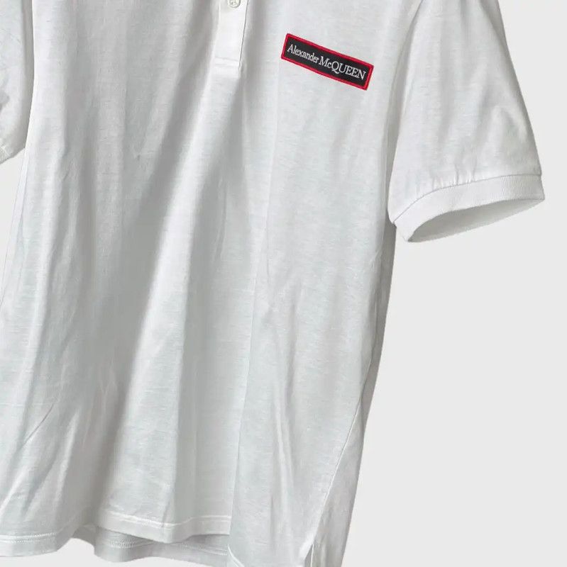Alexander McQueen Alexander McQueen White Cotton Men's Polo 0089 Size US S / EU 44-46 / 1 - 4 Thumbnail
