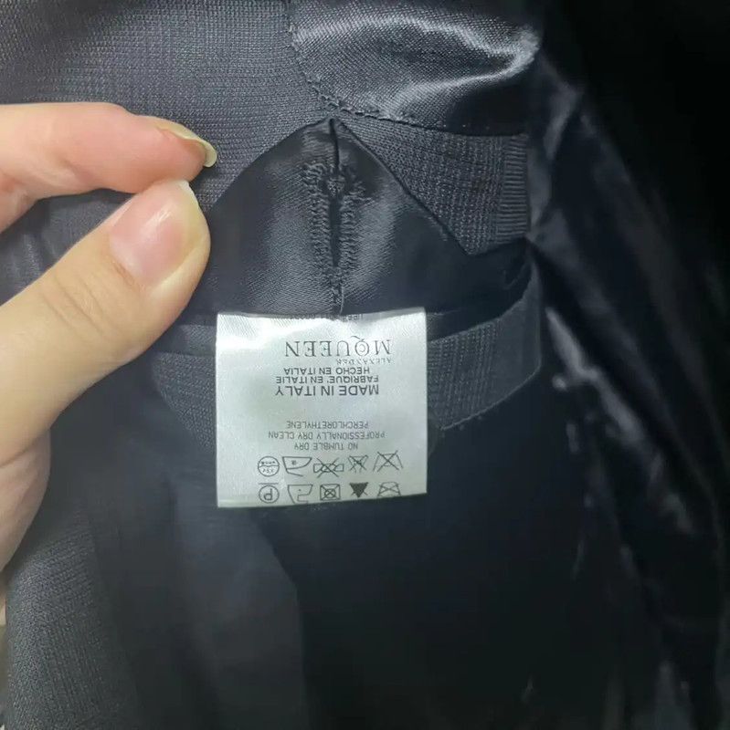 Alexander McQueen Alexander McQUEEN Black Cotton Men's Jacket 0089 Size US L / EU 52-54 / 3 - 3 Thumbnail
