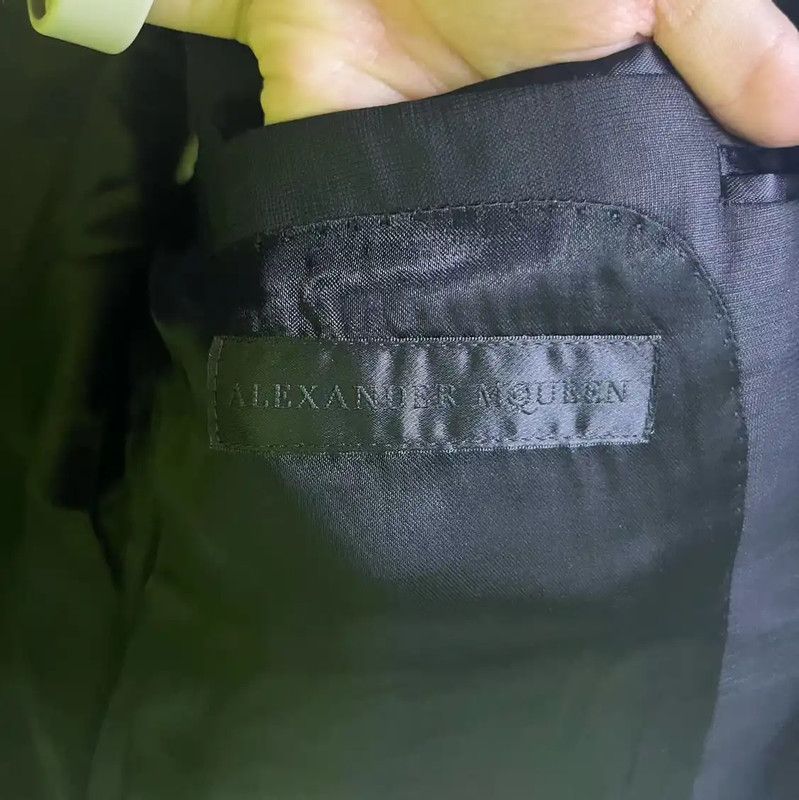 Alexander McQueen Alexander McQUEEN Black Cotton Men's Jacket 0089 Size US L / EU 52-54 / 3 - 2 Thumbnail