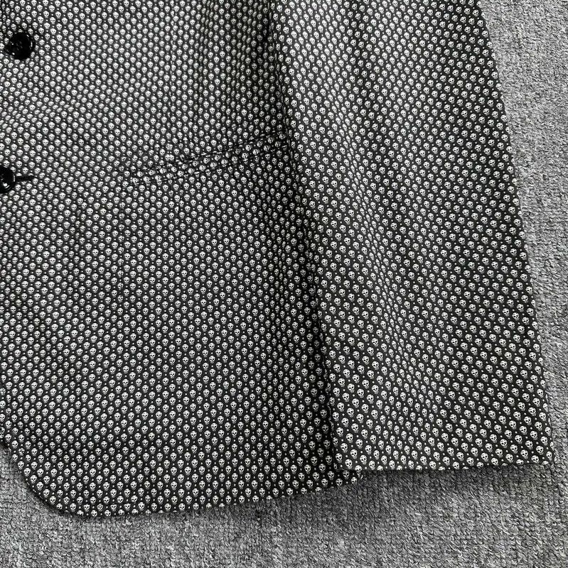 Alexander McQueen Alexander McQueen Men's Black Patterned Jacket 0089 Size US XL / EU 56 / 4 - 2 Thumbnail