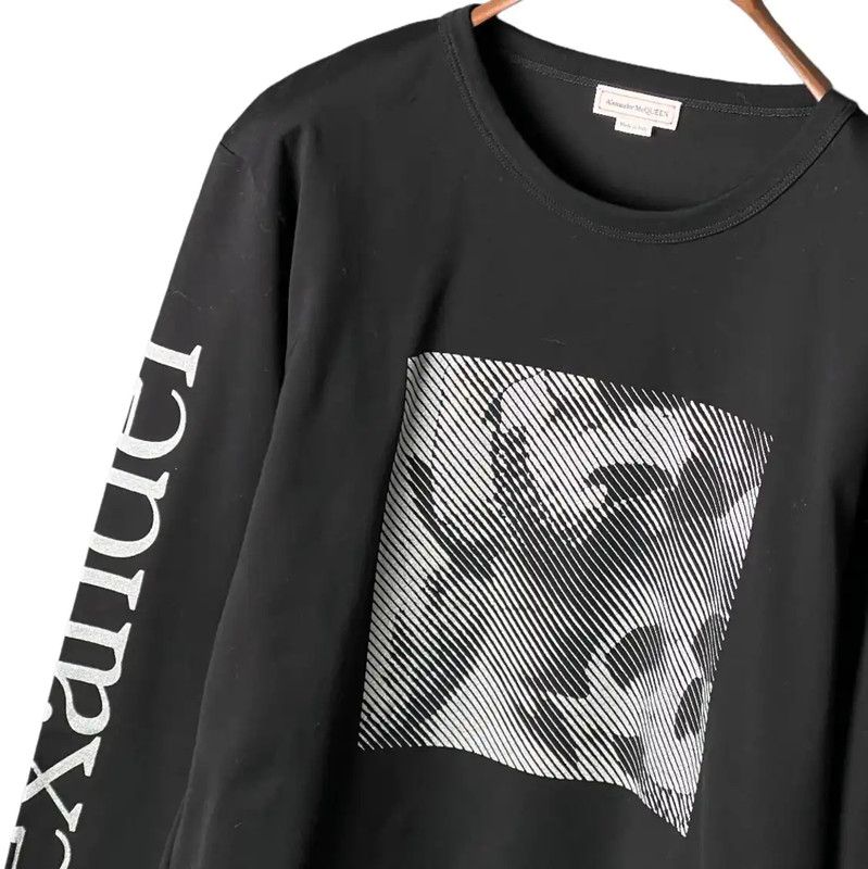 Alexander McQueen Alexander McQueen Black Long Sleeve Printed Sweatshirt 0089 Size US S / EU 44-46 / 1 - 5 Thumbnail