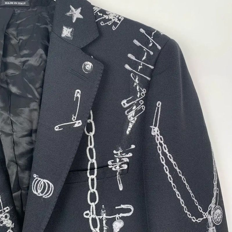 Alexander McQueen Alexander McQueen Black Wool Embellished Jacket 0089 Size US S / EU 44-46 / 1 - 3 Thumbnail