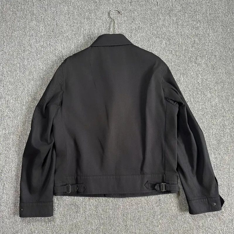 Alexander McQueen Alexander McQueen Black Cotton Embroidered Long Jacket 0089 Size US XL / EU 56 / 4 - 4 Thumbnail