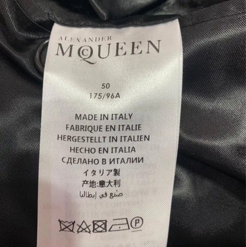 Alexander McQueen Alexander McQueen Gray Wool Men's Overcoat 0089 Size US M / EU 48-50 / 2 - 4 Thumbnail