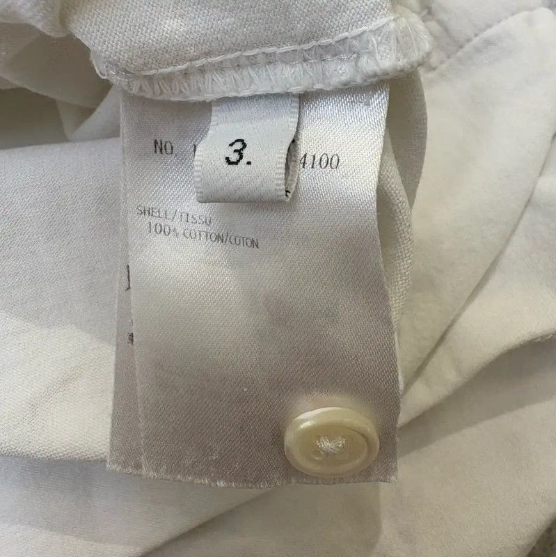 Thom Browne Thom Browne White Striped Short Sleeve T-Shirt 0089 Size US L / EU 52-54 / 3 - 8 Thumbnail