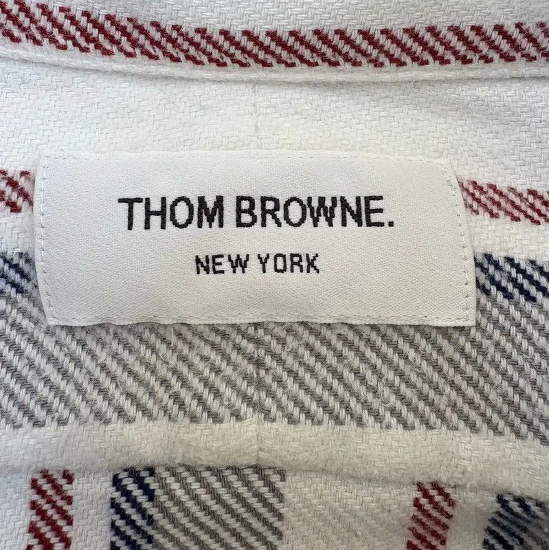Thom Browne Thom Browne Men's Colorblock Striped Long Sleeve Shirt 0089 Size US M / EU 48-50 / 2 - 6 Thumbnail