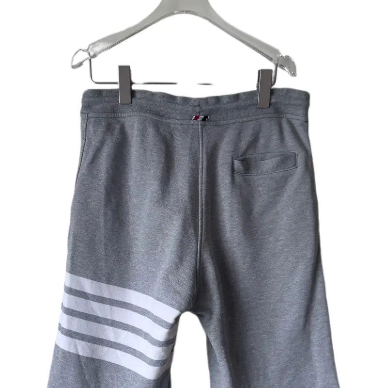 Thom Browne Thom Browne Lightweight Gray Cotton Logo Shorts 0089 Size US 27 - 2 Thumbnail