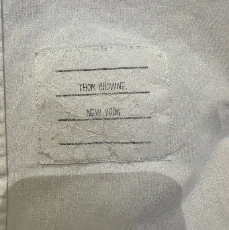 Thom Browne Thom Browne Men's Short Sleeve Striped Shirt 0089 Size US S / EU 44-46 / 1 - 7 Thumbnail