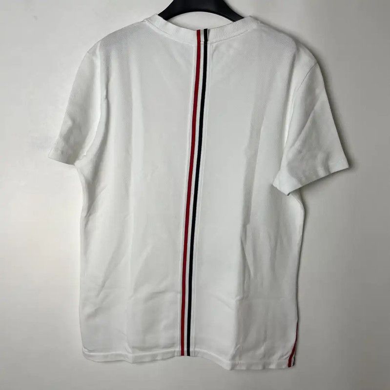 Thom Browne Thom Browne White Cotton Men's T-shirt 0089 Size US L / EU 52-54 / 3 - 2 Thumbnail