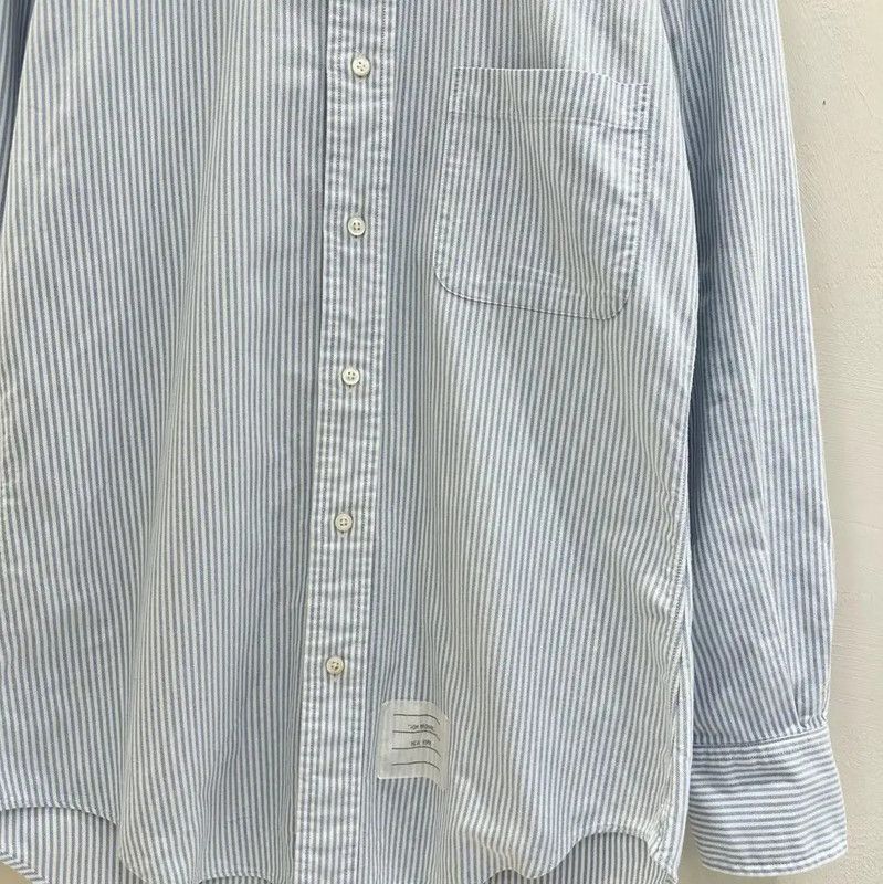 Thom Browne Thom Browne Striped Long Sleeve Shirt for Men 0089 Size US S / EU 44-46 / 1 - 4 Thumbnail