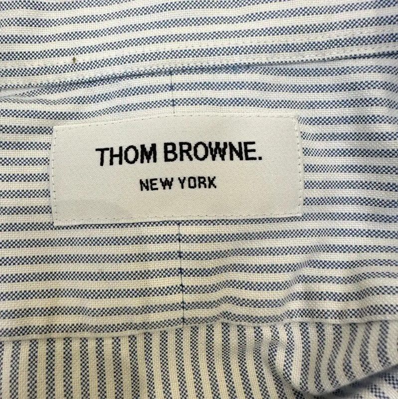 Thom Browne Thom Browne Striped Long Sleeve Shirt for Men 0089 Size US S / EU 44-46 / 1 - 6 Thumbnail