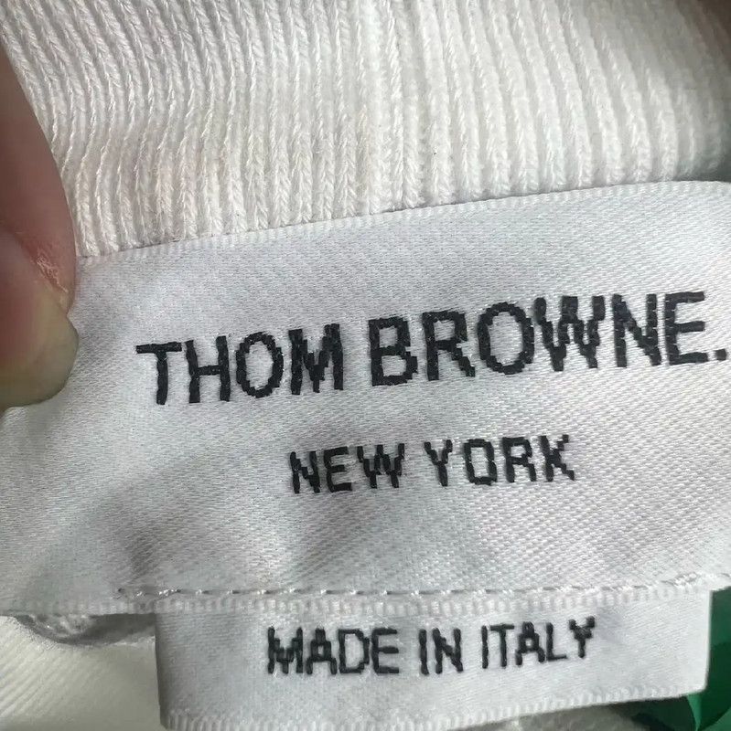Thom Browne Thom Browne White Cotton Men's Shorts 0089 Size US 27 - 3 Thumbnail