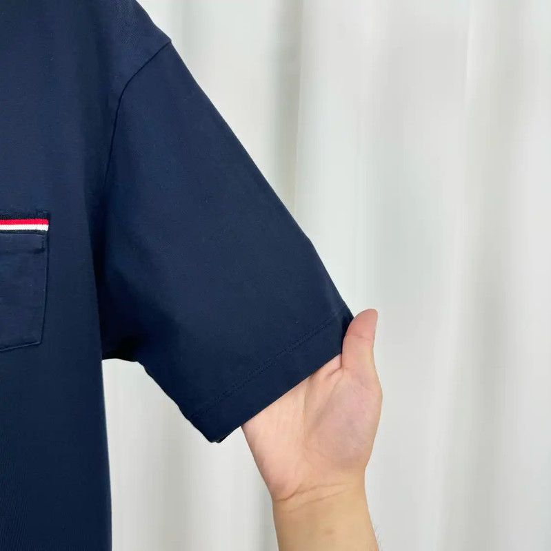 Thom Browne Thom Browne Navy Striped Short Sleeve T-Shirt 0089 Size US M / EU 48-50 / 2 - 4 Thumbnail