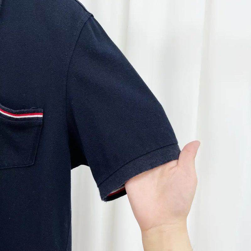 Thom Browne Thom Browne Summer Navy Cotton Striped Polo 0089 Size US M / EU 48-50 / 2 - 4 Thumbnail
