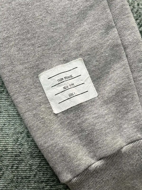 Thom Browne Thom Browne Gray Striped Casual Pants 0089 Size US 27 - 2 Thumbnail