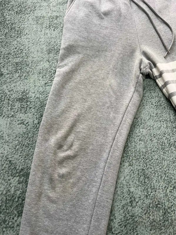 Thom Browne Thom Browne Gray Striped Casual Pants 0089 Size US 27 - 3 Thumbnail