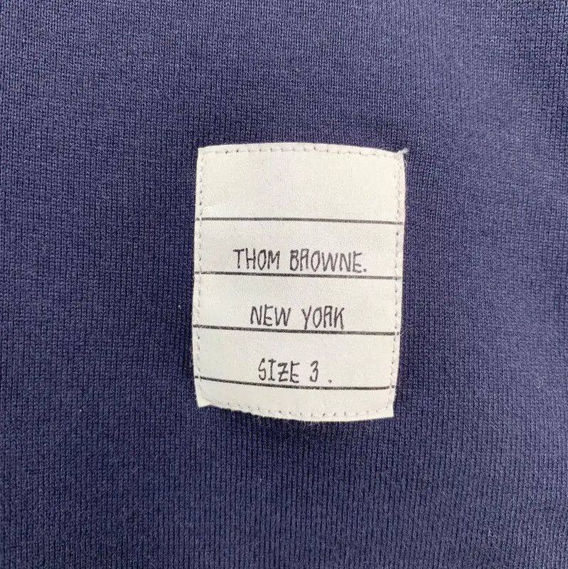 Thom Browne Thom Browne Navy Cotton Men's T-shirt 0089 Size US L / EU 52-54 / 3 - 6 Thumbnail