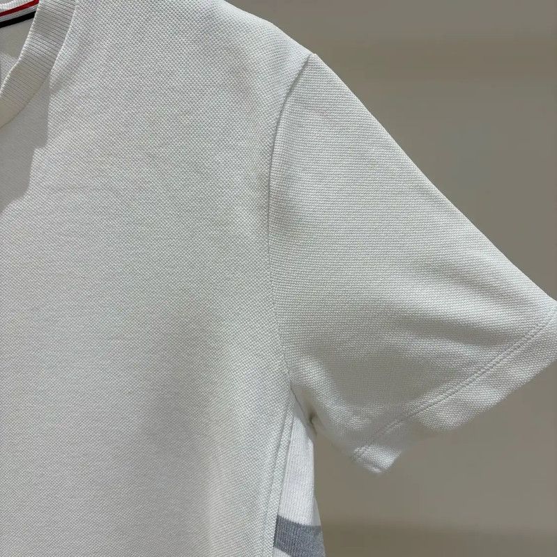 Thom Browne Thom Browne Men's White Short Sleeve T-shirt 0089 Size US L / EU 52-54 / 3 - 4 Thumbnail