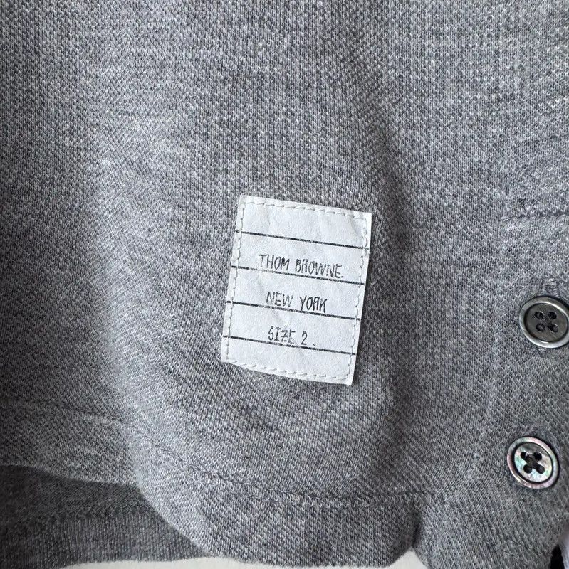 Thom Browne Thom Browne Gray Cotton Logo Men's T-Shirt 0089 Size US M / EU 48-50 / 2 - 8 Thumbnail