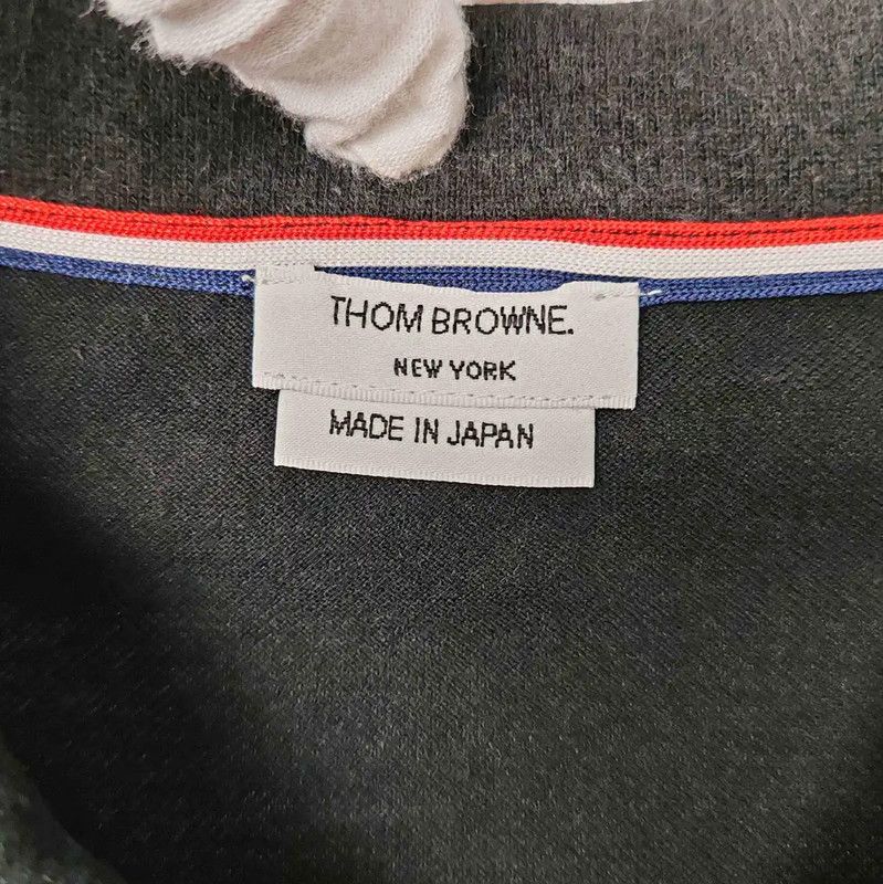 Thom Browne Thom Browne Black Cotton Men's Polo Shirt 0089 Size US S / EU 44-46 / 1 - 3 Thumbnail